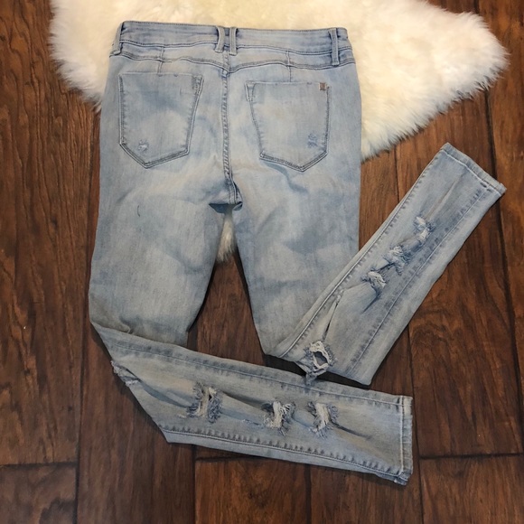 Bebe distress denim jeans - Picture 2 of 5